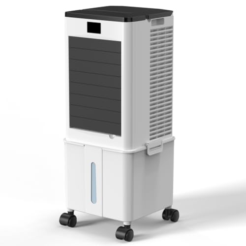 Climatiseur mobile 10L sans tuyau et ventilateur portable 4-en-1 compact graphite