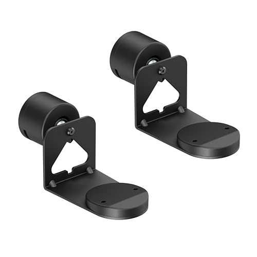 ynVISION.DESIGN Adjustable Wall Mount Brackets Compatible with SONOS ERA 100 ERA 100 SL and ERA 300 | Tilts Swivels and Rotates | Black | 2 Pack