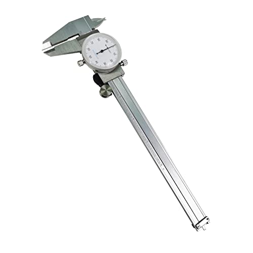 Hfs (R) 0- 6" Imperial Calipers; 4 Way Dial Caliper 0.001" Shock Proof New ; Plastic Case #TOP2