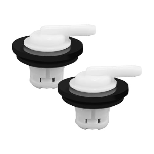QKYS 2PCS Fuel Tank Vent Valve with Grommet Kit Gas Tank Vent Rollover Valve Compatible with Jeep Wrangler Ford 1980-1996 F150 F250 1980-1997 F350 Replaces 5360058 5360059 911060
