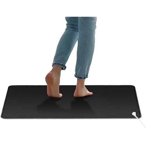 Grounding Mat Kit -Universal Grounding Mat (11.54"X27") for Grounding Energy with 15ft Straight Cord, Reduce Inflammation, Improve Sleep and Helps with Anxiety Cover
