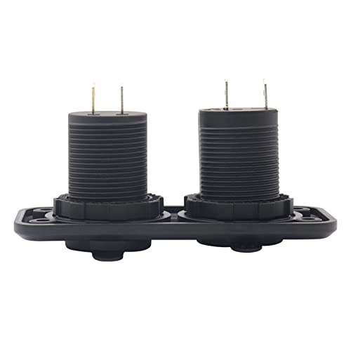 5V 4.8A Dual USB Car Charger Switch Panel 2 portas luz azul à prova d 'água soquete de isqueiro 12V