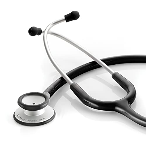 ADC - 619BK Adscope Lite 619 Ultra Lightweight Clinician Stethoscope with Tunable AFD Technology, Black by ADC - Used condition - US$29.38