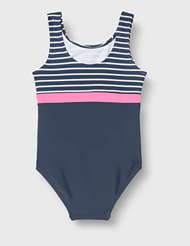 Playshoes UV-Schutz Badeanzug Mädchen Schwimmanzug Badebekleidung, Ringel, 110/116