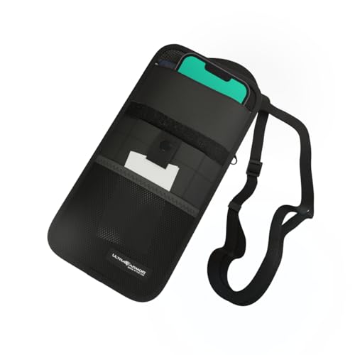Ultra Armor ConcealShield Faraday Pouch - Military-Grade RFID Pouch for Wireless Signal Blocking, Data & Privacy Security - Anti-Theft & Anti-Spying Faraday Bags for Phones to Stop Hacking & Tracing