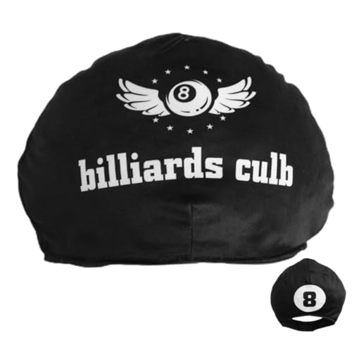 BESPORTBLE Sombrero de Peluche Bola de Billar Negro Ocho Tocado de Cosplay para Fiesta y Carnaval Accesorio Divertido para Fotografía y Actuaciones