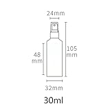 ZEOABSY 3 Piezas Pequeño 30ml Spray de Aluminio Plata Botella de...