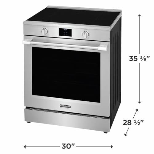 Frigidaire PCFI3080A Professional 30 Inch Wide 6.2 Cu. Ft. Free Standing Induction Range with No Preheat and Air Fry - Stainless Steel