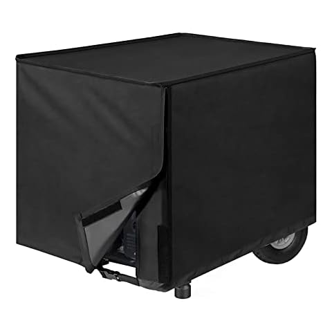 Sunolga Black Generator Cover with Heavy Duty 600D Oxford Fabric and Waterproof PVC Coating, UV Resistant Generator Shed for 3000-5000 Watt Universal Portable generators(26 x 20 x 20 inches) Cover