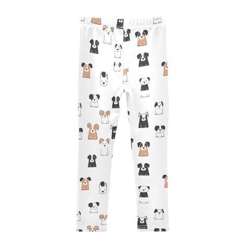 Cute Dogs Girls Leggings Soft Stretch Workout Yoga Dance Pants for Kids Casual Tights2