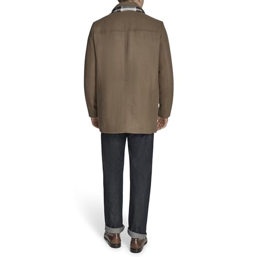Image of Dockers Men's Weston Wool Blend Coat With Scarf (Regular and Big & Tall)