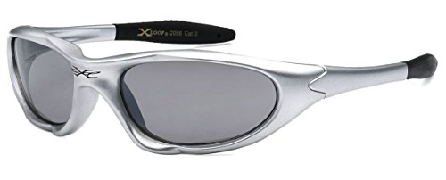 Kids Childrens Sports Sunglasses Cycling Running Kd08 (silver, black)