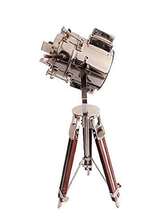 ALLORY TECH Decorative Classic Tripod Floor Lamp Wood Stand Best for Home & Office Decor