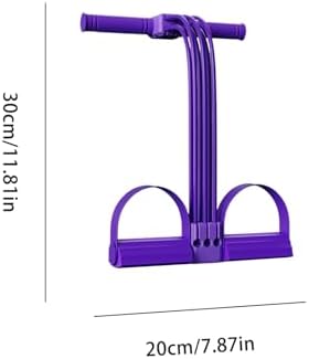 Saplı Pedallı Direnç Bandı | Kondisyon Aleti Egzersiz Ekipmanı,Pedallı Elastik Direnç Bantları | Erkek Kadın Genç Başlangıç Seviyesi Sporcular Vücut Geliştiriciler İçin - Görsel 5