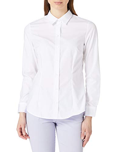 Chemisier femme manches longues uni Seidensticker, la tenue de bureau slim et stretch idéale