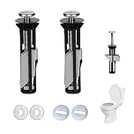 Universal Toilet Seat Bolts and Screws, Toilet Seat Fittings, Heavy Duty Toilet Seat Fastener Bolt Kit, Quick Release Top Hinge Fixings, Easy to Install Toilet Seat Replacement Parts
