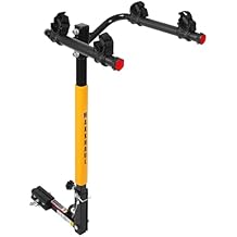 MaxxHaul 50025 Hitch Mount 2-Bike Rack for Cars, Trucks, SUVs, Minivans Fits 1-1/4" & 2" Hitch Receivers, 100 lb Capacity, Anti-Rattle, Secure Cradles, Heavy-Duty Steel Construction - Color May Vary