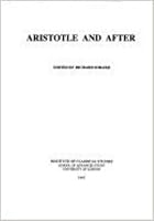Aristotle and After 0900587792 Book Cover