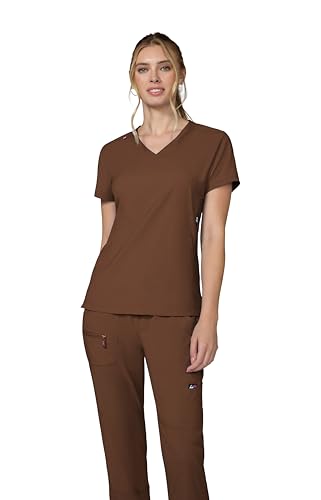 KOI Lite Philosophy Women's 3-Pocket Mock-Wrap Scrub Top