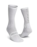 kalasasaya Tejido de microfibra suave Kalas Ride on Z1 Calcetines Altos, Unisex, Blanco, 37-39