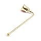 Kerzenlöscher Edelstahl Kerzenlöscher mit kurzem Griff Dochtlöscher Candle Snuffer Kerzenwerkzeug für Kerzen Docht Flammenlöscher Weihnachten Geschenke Dekoration,Gold