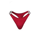 Love Salve Women's Underwear - Sexy Cheeky Panties Ropa Interior Mujer - 6-Pack Calzones Para Mujer - Luxurious, Comfortable Fit - Breathable & Soft Fabric - Red Size (Plus)