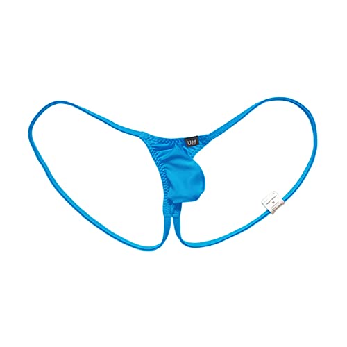 COMLIFE Mens Nylon Low Waist Spaghetti Strap Thongs Underwear Jockstraps Undies3