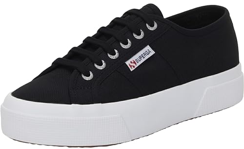Image of Superga 2740 Platform Sneakers for Men and Women - Iconic Italian Men's and Women's Tennis Shoes with Breathable Canvas Upper, Non Slip Rubber Sole