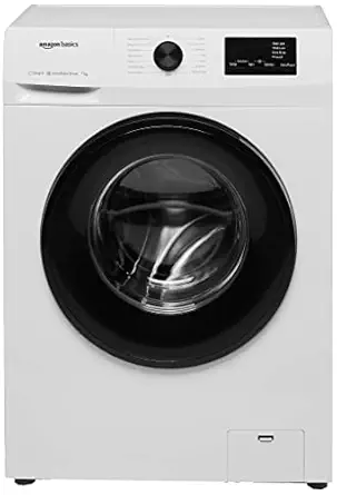 Amazon Basics 7 Kg Fully Automatic Front Loading Washing Machine (White, Steam Wash, Built-in Heater)