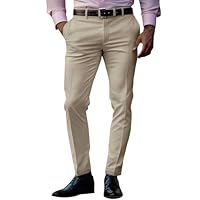 Generisch Anzughose Herren Slim Fit Arbeitshose Angenehme Businesshose Lang Büro Hosen Mit Knopfleiste Und Taschen Klassischer Passform Golfhose Einfarbiges Hochzeit Hose Lässige Outdoorhose