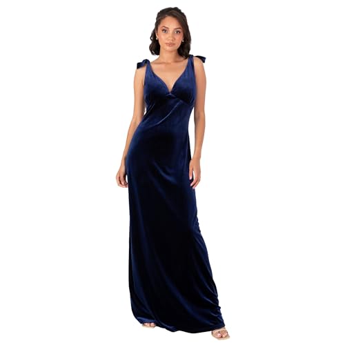 Robe longue velours femme robe demoiselle d'honneur évasée pour soirée de mariage