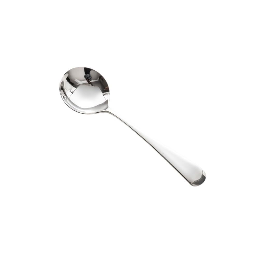 Cuillère de table durable en acier argenté pour les desserts fins