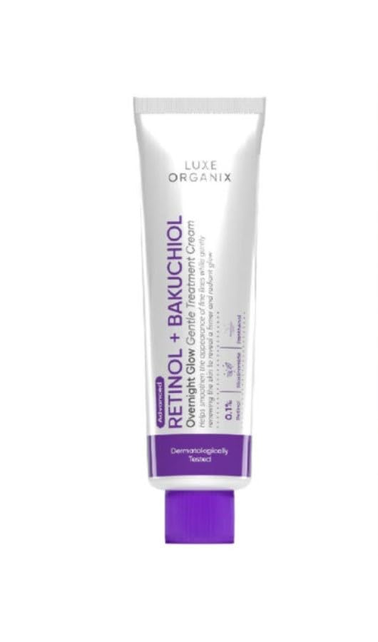 Luxe Organix Advanced Retinol + Bakuchiol Overnight Gentle Glow