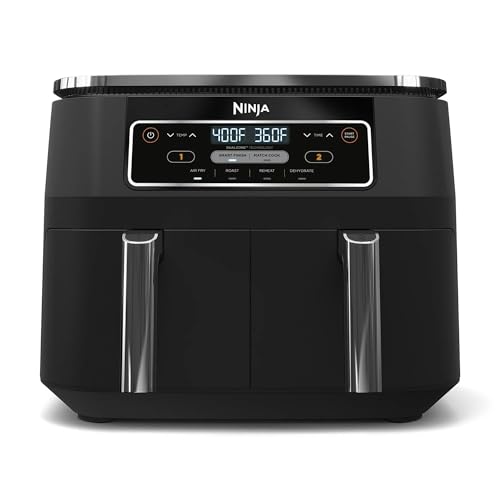Ninja Foodi 4-in-1 8-qt. 2-Basket Air Fryer with...