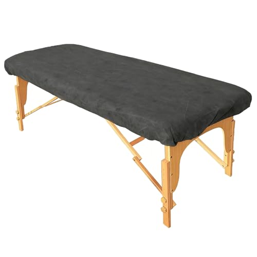 ZMDREAM Disposable Fitted Massage Table Sheets Bed Covers for Massage Beauty Tattoo 82 x 35 inches Black/20