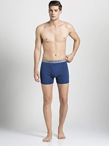 Image of Jockey 8009 Men's Super Combed Cotton Rib Solid Boxer Brief with Ultrasoft Waistband (Pack of 2)