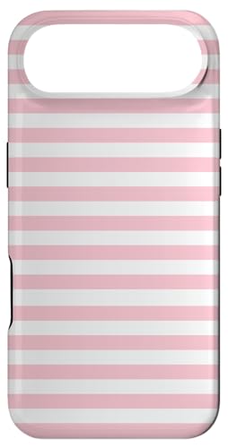 White and Pink Stripes Geometric Horizontal Lines Pattern X}zP[X iPhone Air p