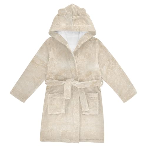 Natural Marble Texture Girls Robe With Hood Toddlers Robes For Girls