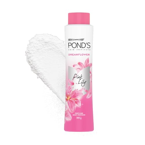 POND'S Dreamflower Floral Perfumed Powder With Glow-boosting Vitamin B3 For Women| Crafted With Superfine Minerals For Smooth Texture| Refreshing Long-Lasting Fragrance of Pink Lily| 300g