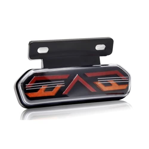 Luz de freno LED universal 12V y luz trasera moto impermeable de carretera