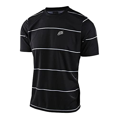 Troy Lee Designs Flowline Short-Sleeve Jersey - Men's Stacked Black, S