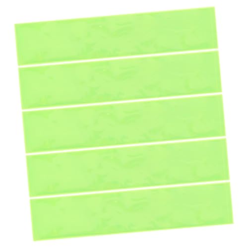 KOMBIUDA 1 Sheet Reflective Safety Stickers for Backpacks Helmets Hard Hats High Visibility Adhesive Reflector Strips Fluorescent for Bicycles Motorcycles
