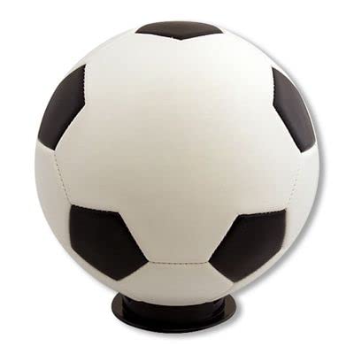 Blank Autograph Soccer Ball Full Size 12 Inch Official Size 5 With Two White Panels For Signing, Soccer Coach Gift, Senior Night Party, Or Championship Party (Soccer Ball With Base) #TOP8