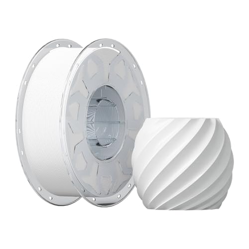 Image of Creality PLA Filament 1.75mm White, 3D Printer Filament 1kg (2.2lbs) Spool, High Toughness & Warp-Free, Dimensional Precision ±0.03mm, Printing Filament for All FDM 3D Printers