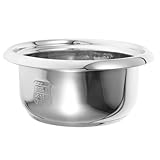 PartyKindom Universal Stainless Steel Rice Cooker Inner Lid Replacement Pot 9 Inch Steel Insert for Even Heating and Multi Cooking Use - Image 1