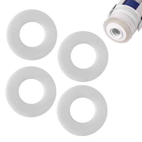 Lot de 4 Rondelle de Soupape de Chasse, Joint Geberit pour Chasse d'Eau WC Suspendu Pièce Rechange pour 816.418.00.1 pour une Réparation Efficace des Fuites