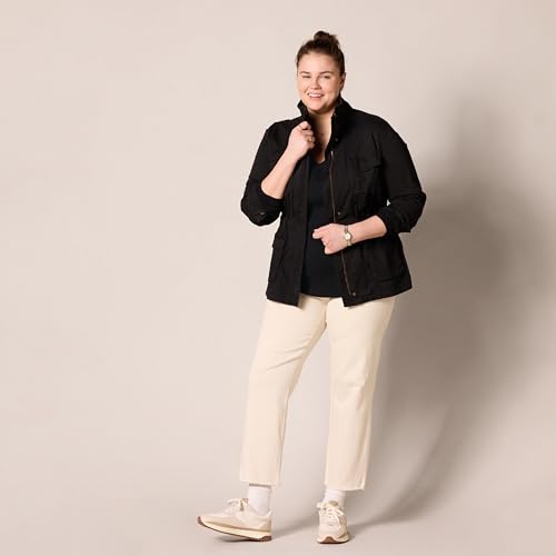 Amazon Essentials AE18912876-BLKBL-LARGE Women'S 100% Cotton Long-Sleeve V-Neck Sweater thumb #6