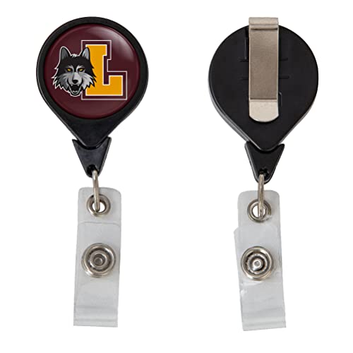 Desert Cactus Loyola University Retractable Badge Holder LU ID Reel with Ticket Clip for Lanyard, Work, School & Office Access