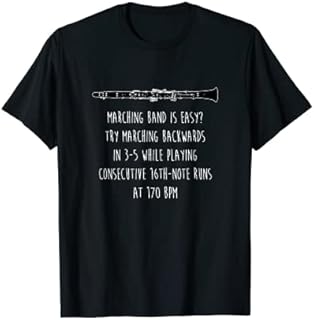 Funny Clarinet Marching Band Is Easy Marching Band Player T-Shirt