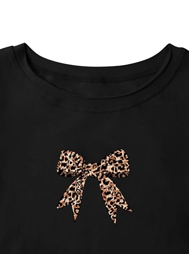 Image of Girls' Graphic Tees Summer Cute Tops Casual Short Sleeve Crew Neck T Shirts